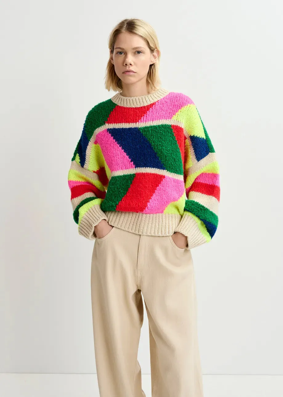 Gradation Knit Sweater - Multicolour