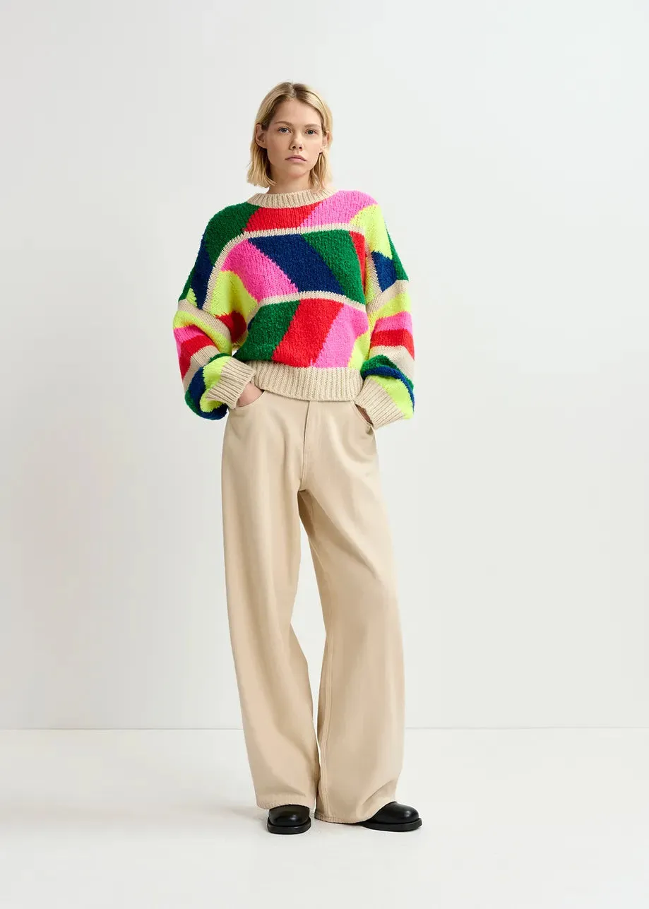 Gradation Knit Sweater - Multicolour