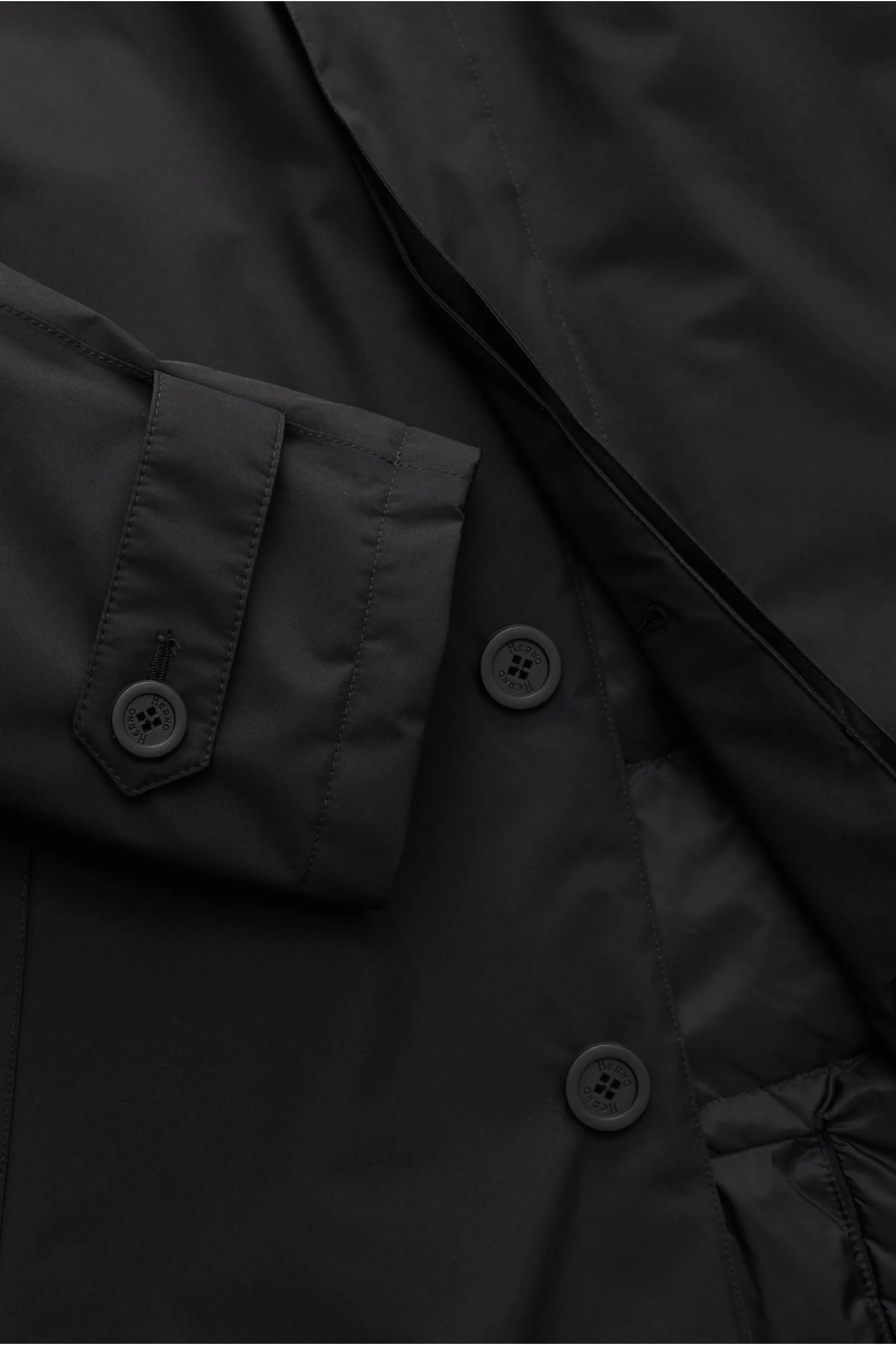 HERNO LAMINAR down coat black