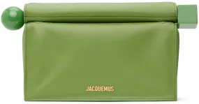 JACQUEMUS Green La Casa 'La pochette Rond Carré' Clutch