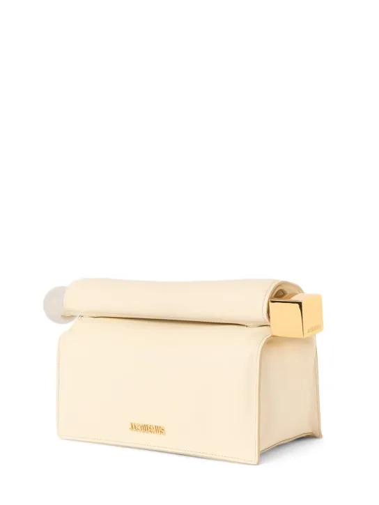 Jacquemus   La Pochette Rond Carre leather clutch 