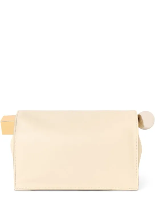 Jacquemus   La Pochette Rond Carre leather clutch 