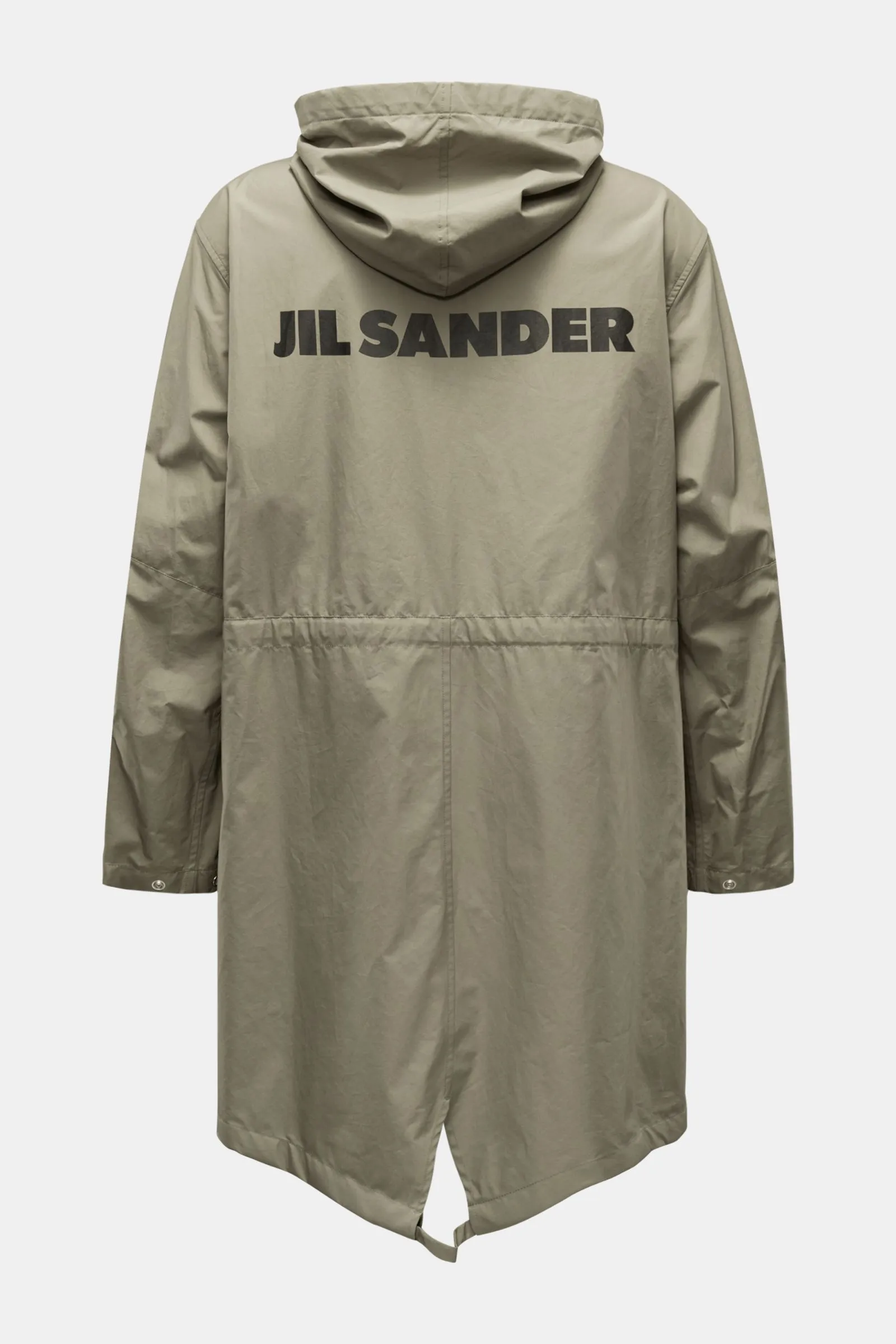 JIL SANDER popeline coat olive