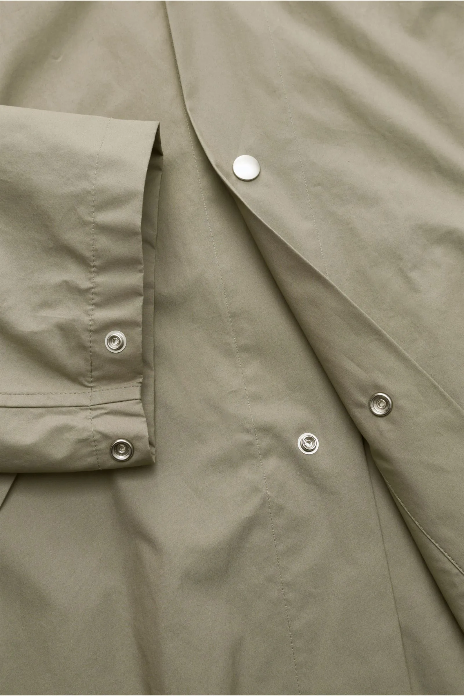 JIL SANDER popeline coat olive