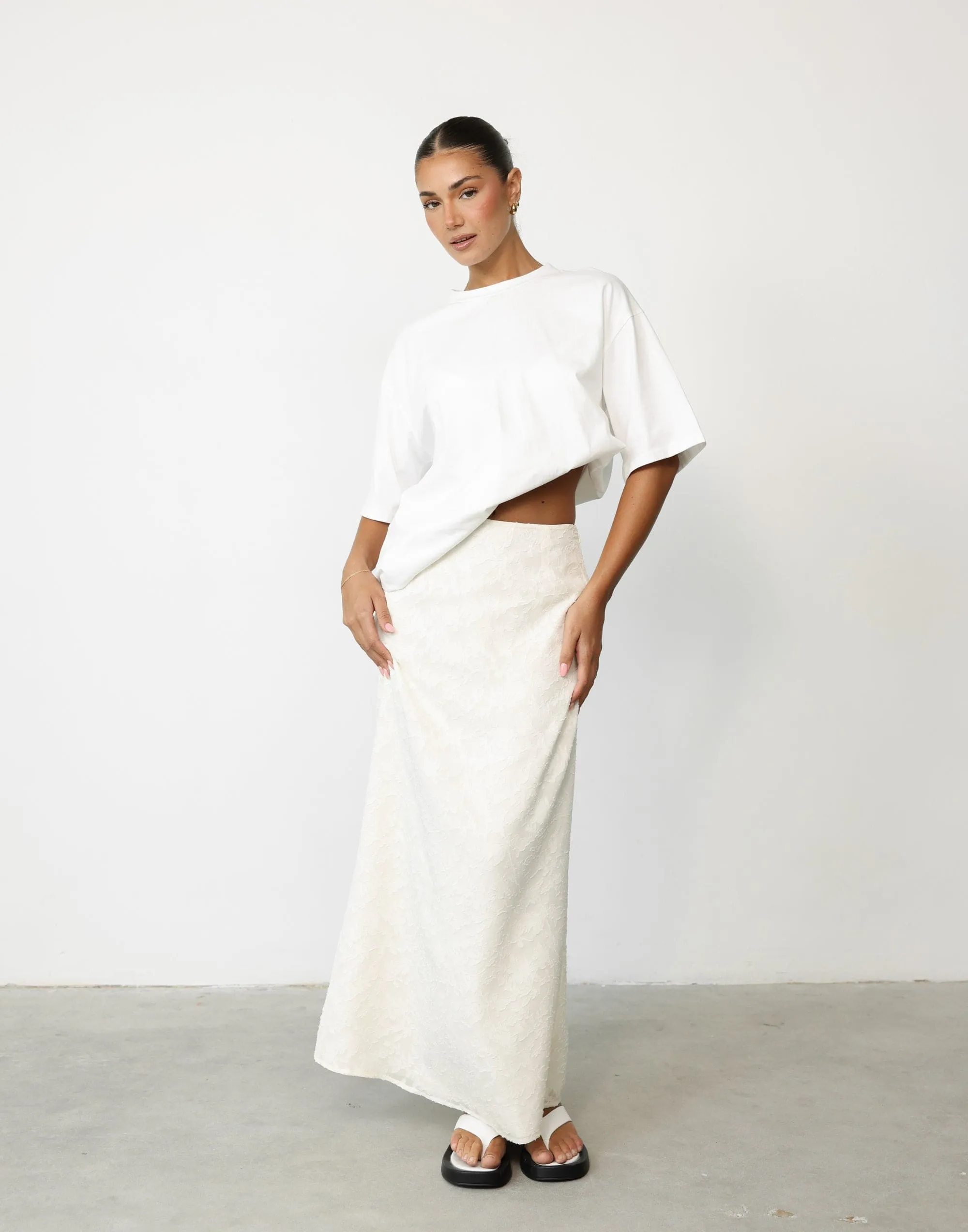 Juliet Maxi Skirt (Cream)