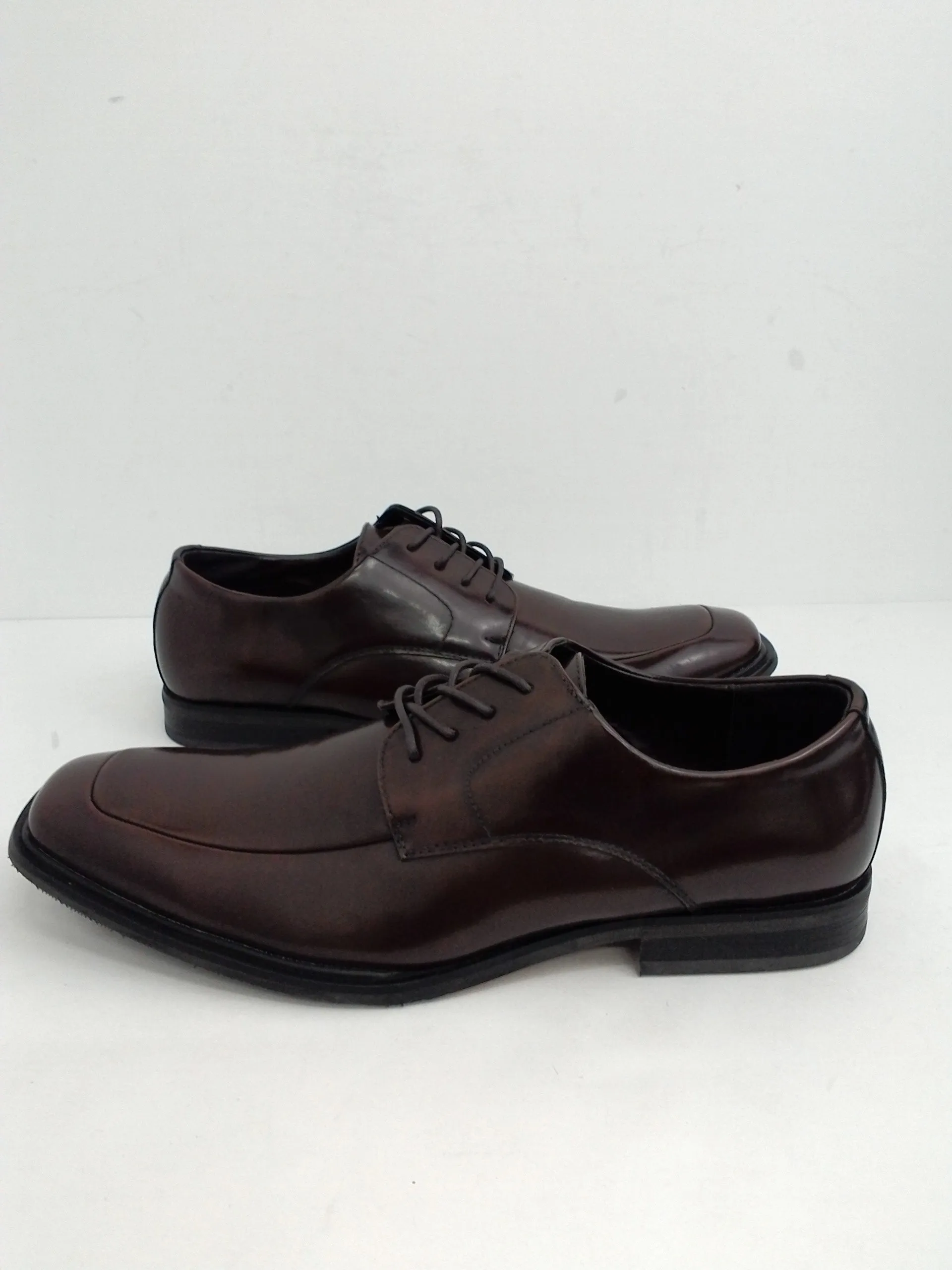 Kenneth Cole Reaction Men's Settle Moc-Toe Oxfords, Brown Size 10.5 M