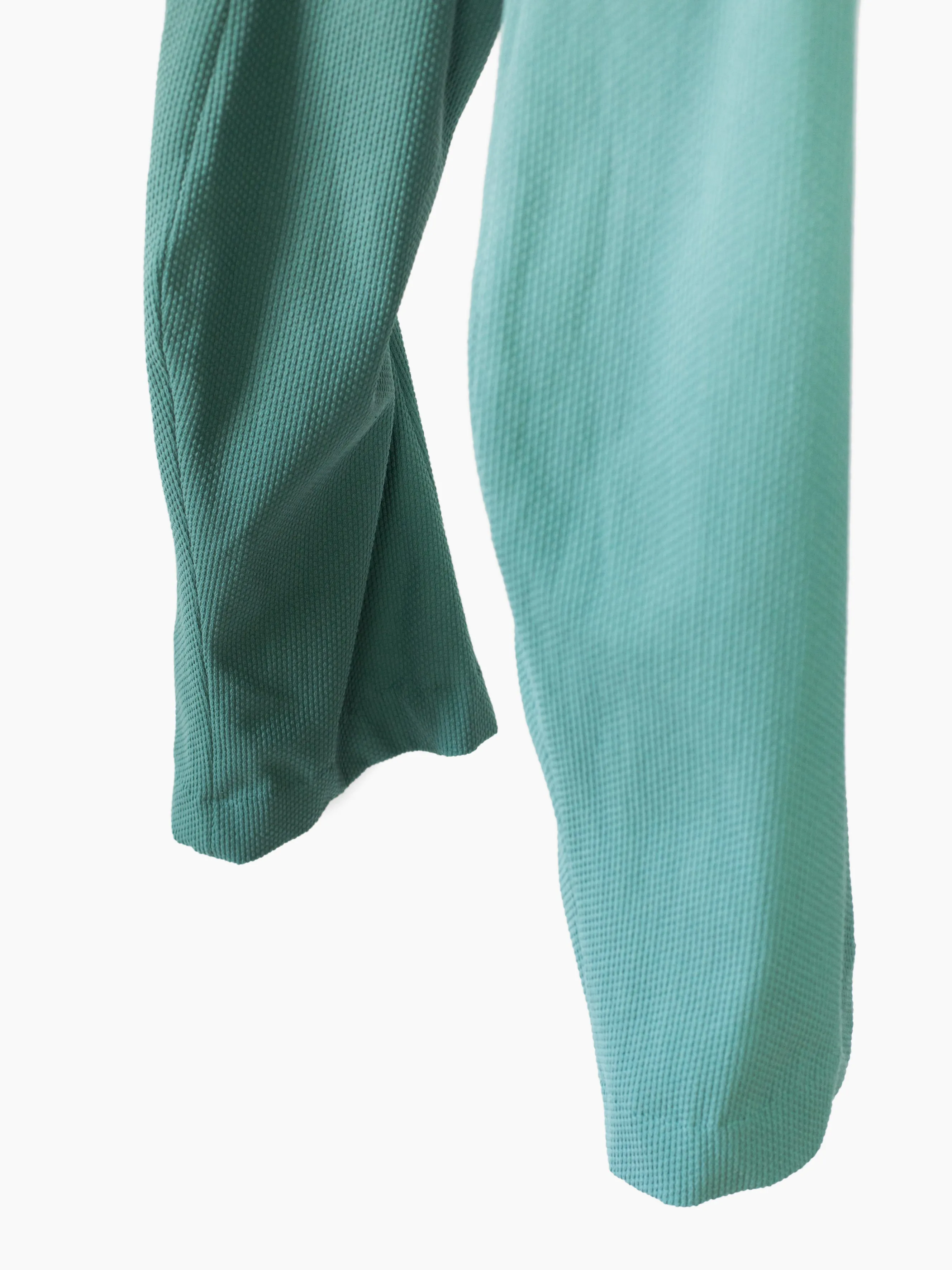 Kozaburo SS23 Copper Green Sashiko 3D Tailored Pants