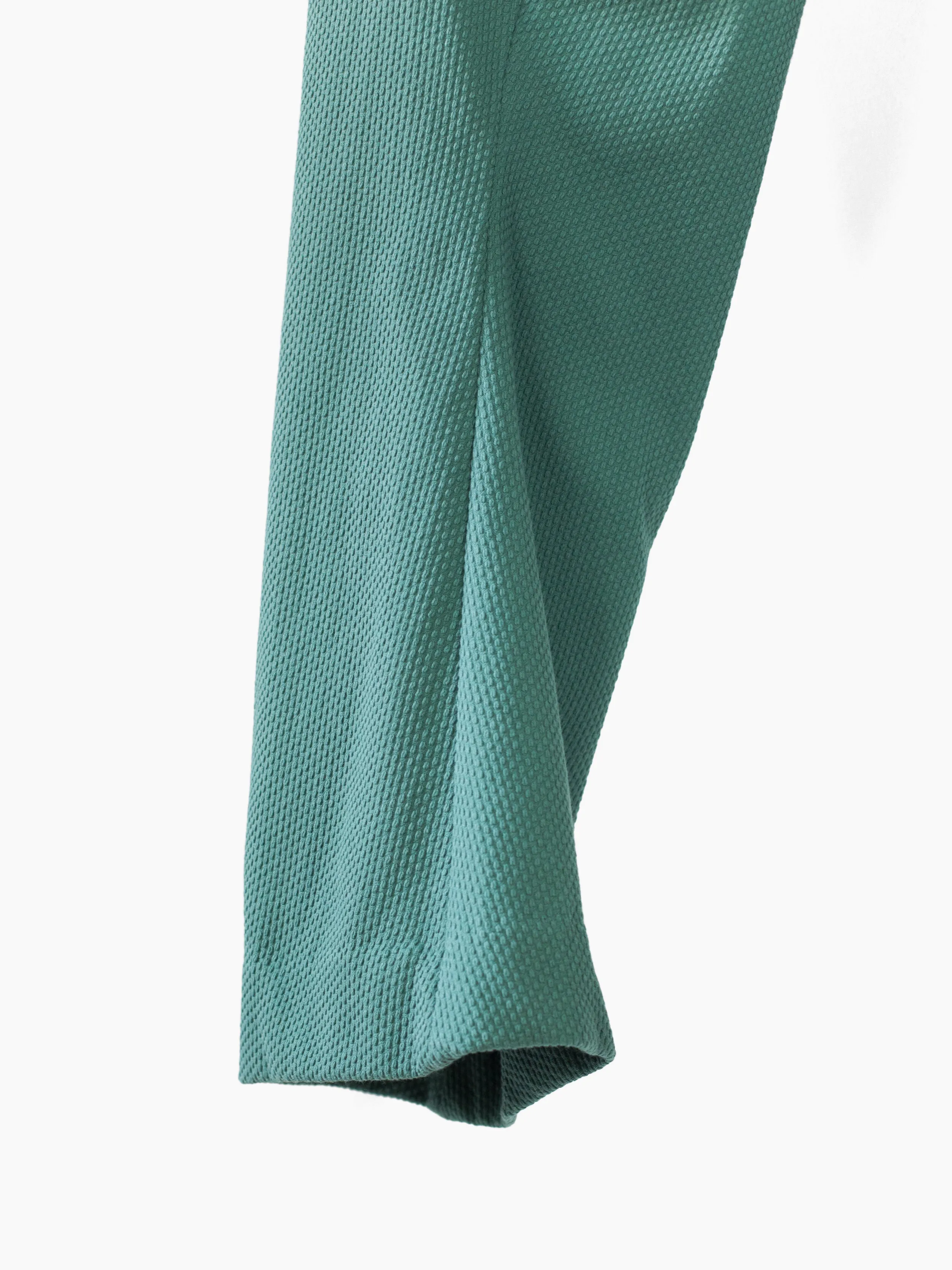 Kozaburo SS23 Copper Green Sashiko 3D Tailored Pants