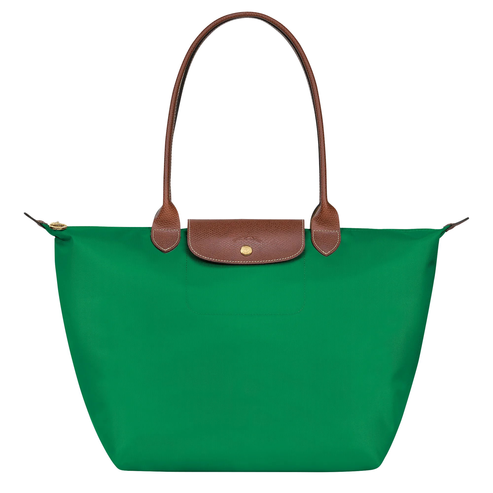 Le Pliage Original L Tote bag Green - Recycled canvas