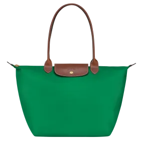 Le Pliage Original L Tote bag Green - Recycled canvas