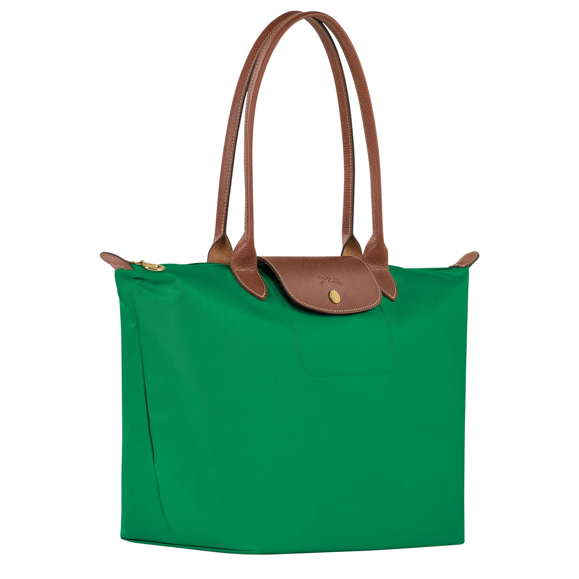 Le Pliage Original L Tote bag Green - Recycled canvas