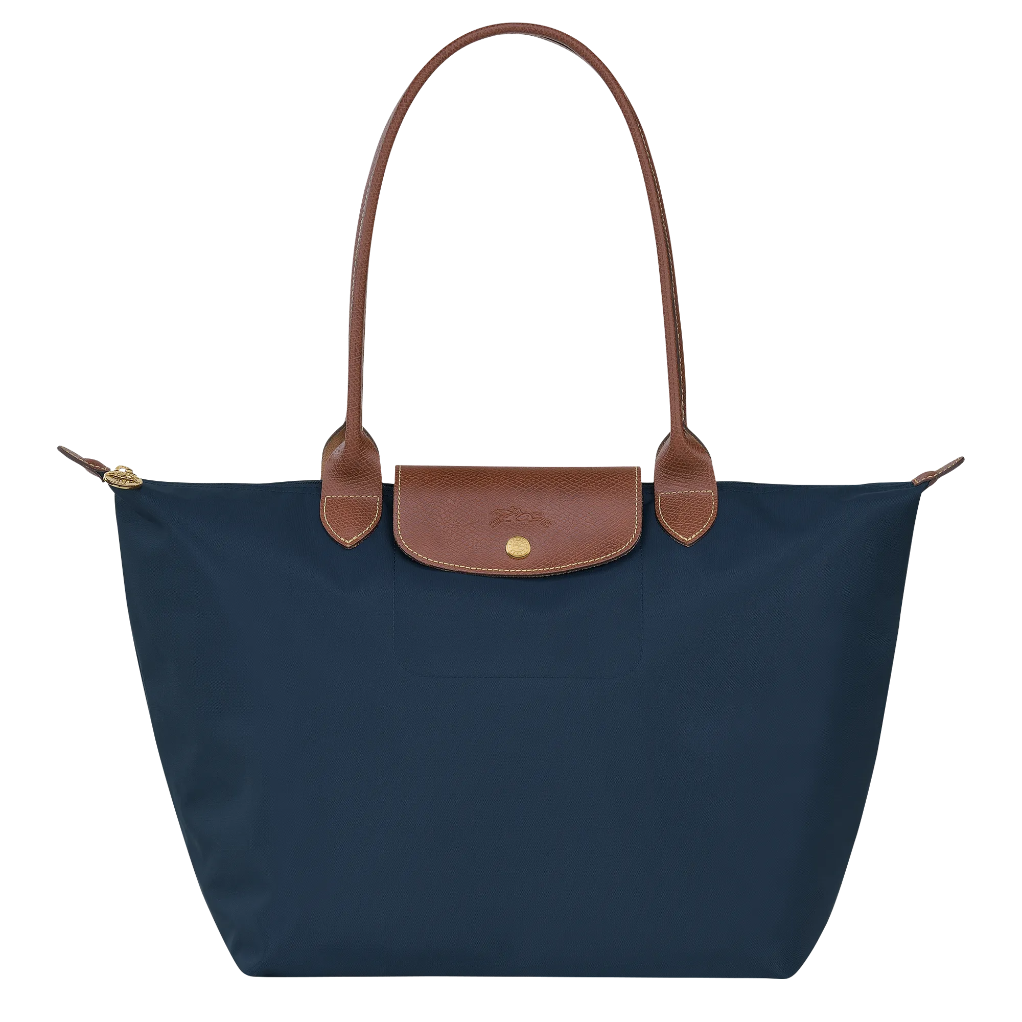 Le Pliage Original L Tote bag Navy - Recycled canvas