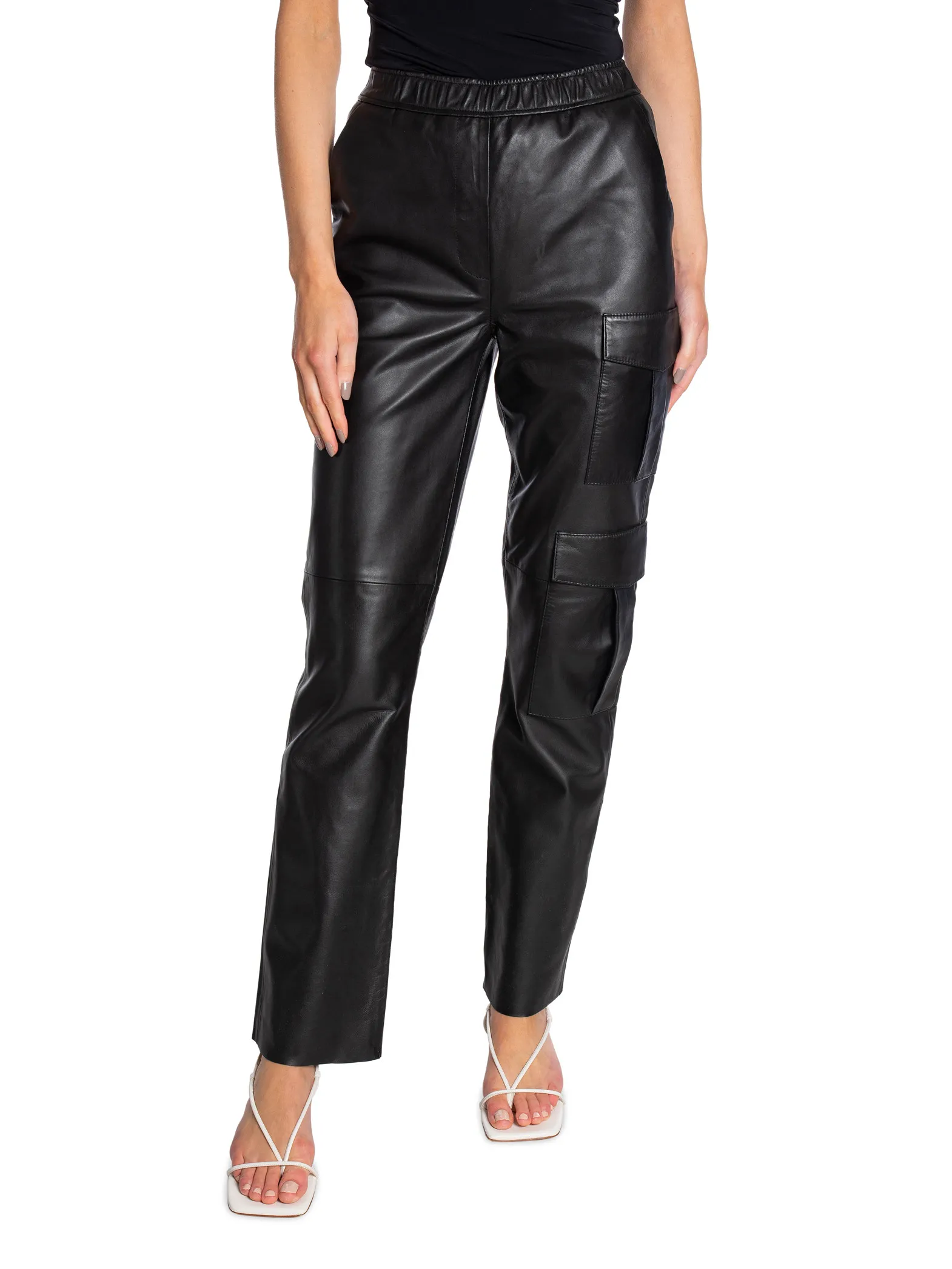 LEVETE ROOM PANTS GLOBA 27 BLACK