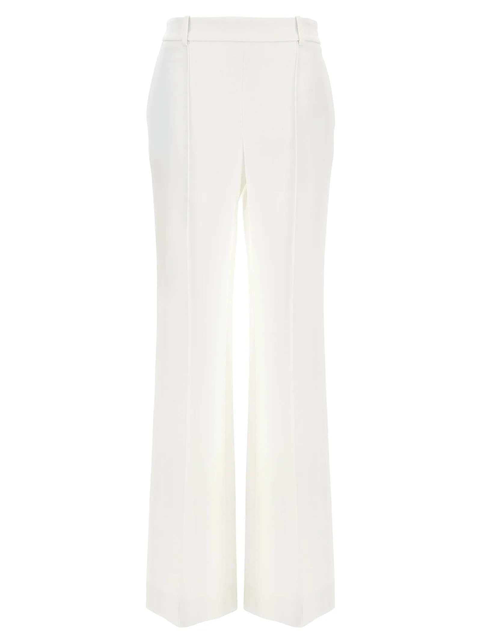 Loose Leg Tailored Pants White