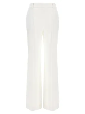 Loose Leg Tailored Pants White