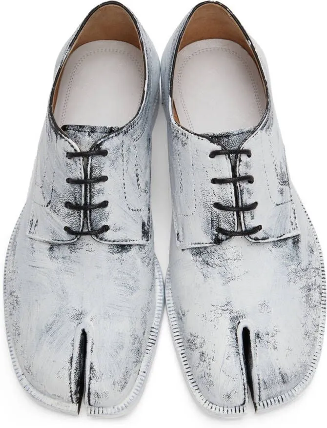 Maison Margiela Black Painted Tabi Oxfords