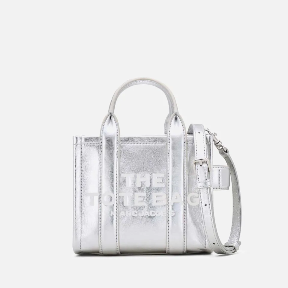 Marc Jacobs The Metallic Leather Crossbody Tote Bag