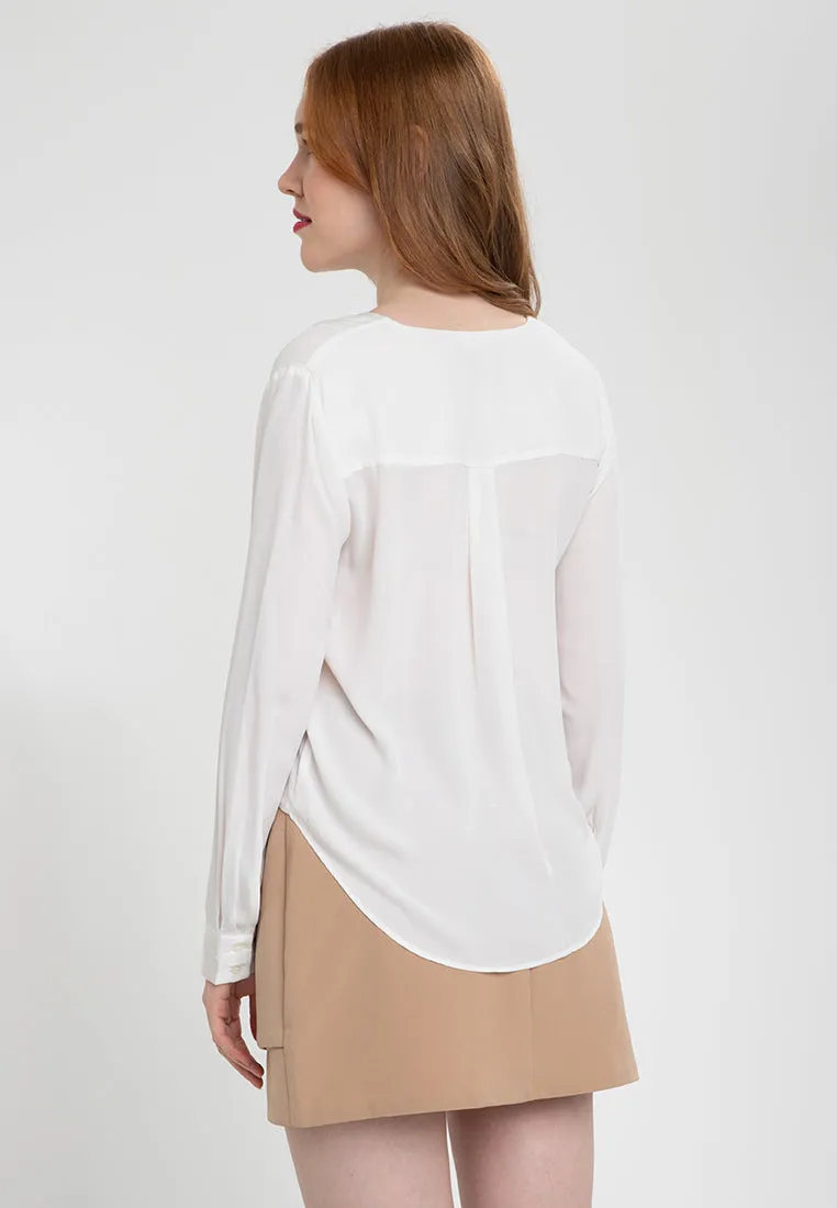 MAVEN Wrap V-neck Longsleeve