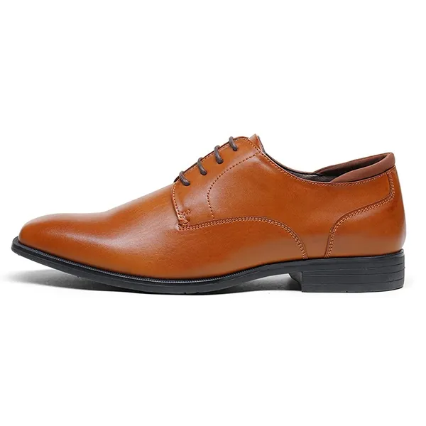 Men's Classic Vegan Leather Plain Toe Formal Oxfords