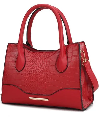 MKF Collection by Mia K Gili Crocodile Embossed Vegan Leather Women's Tote Handbag by Mia K