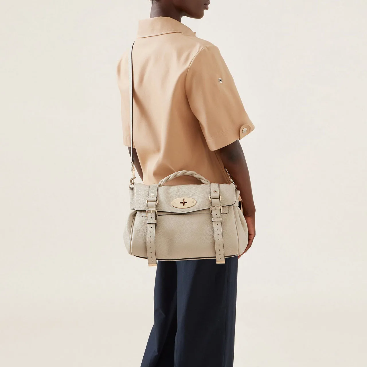 MULBERRY The Sustainable Edit Alexa Satchel - Chalk