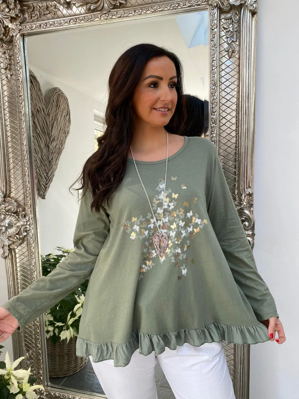 Multi Butterfly Top Betsy
