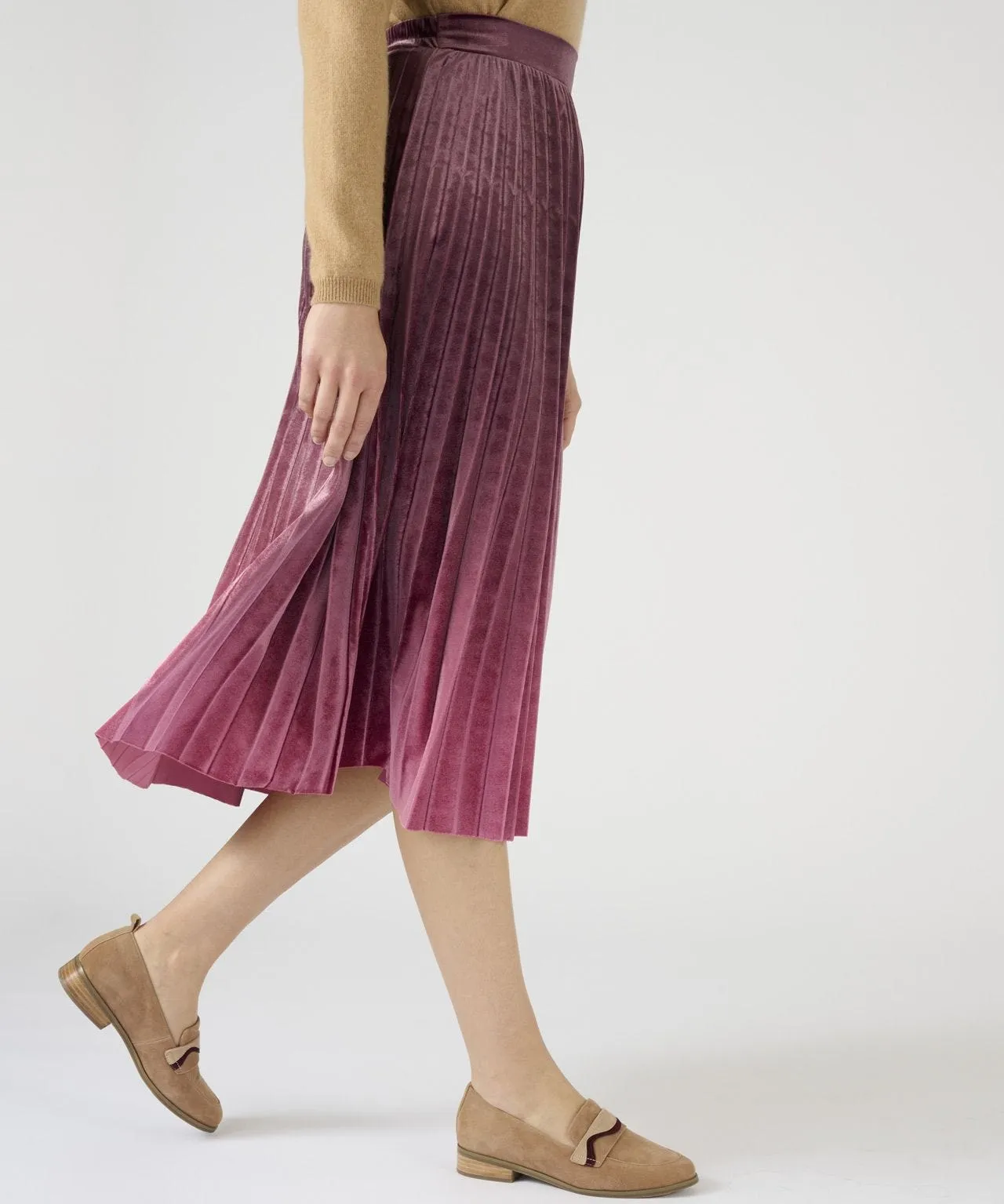 Ombre Pleated Skirt