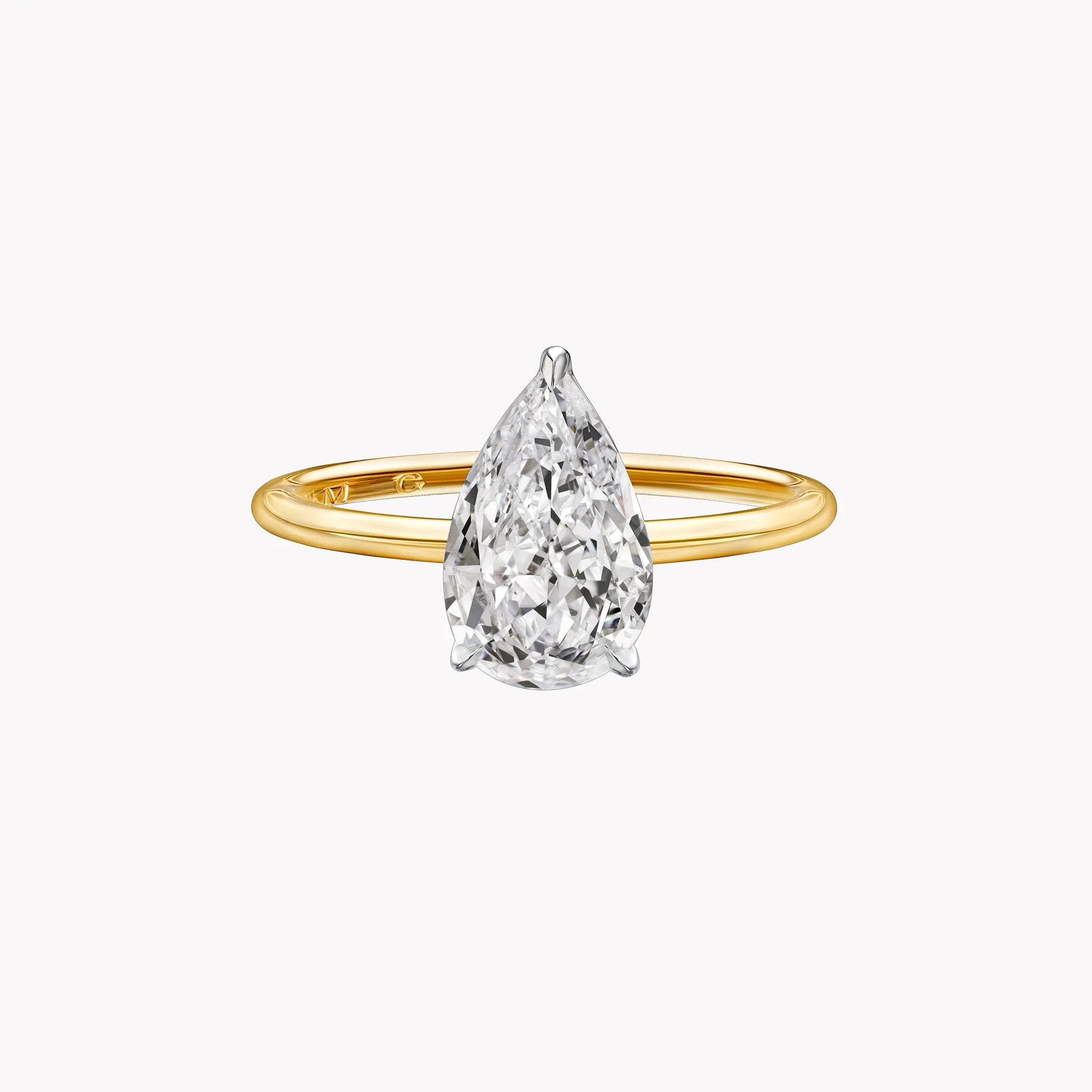 Pear Shape Solitaire Engagement Ring