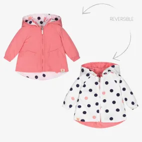 Pink & White Reversible Coat