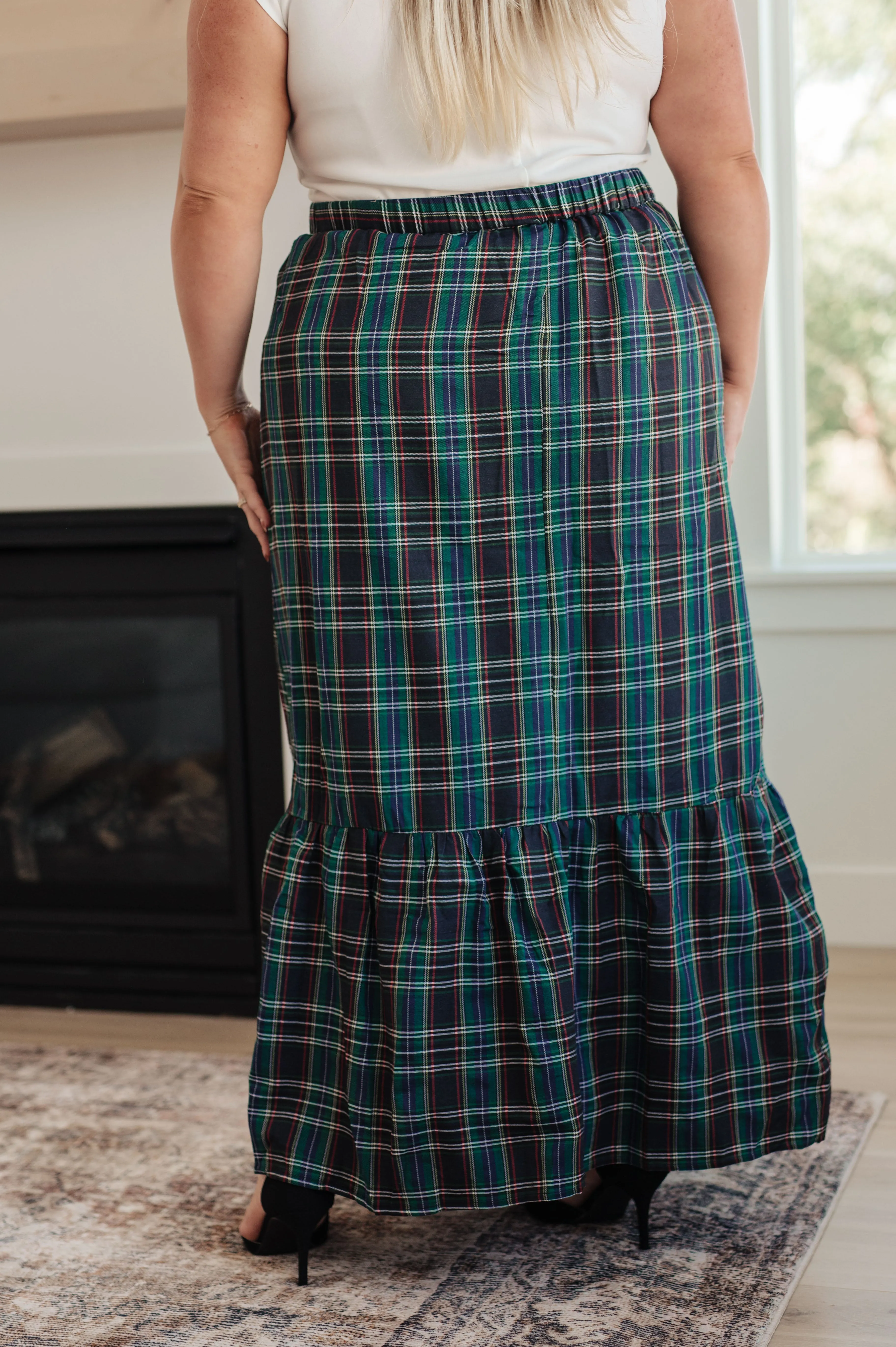 Plaid Maxi Skirt