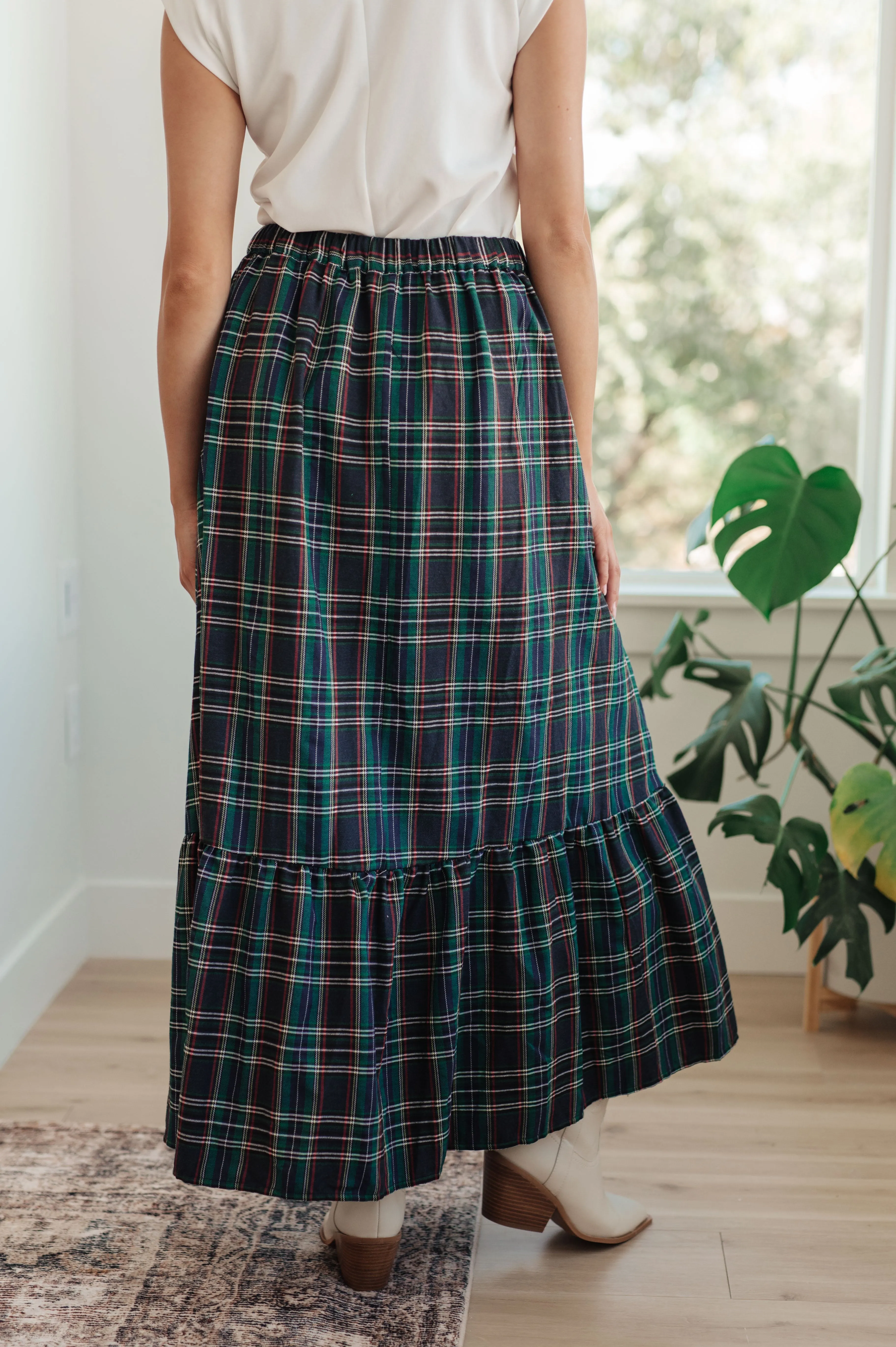 Plaid Maxi Skirt