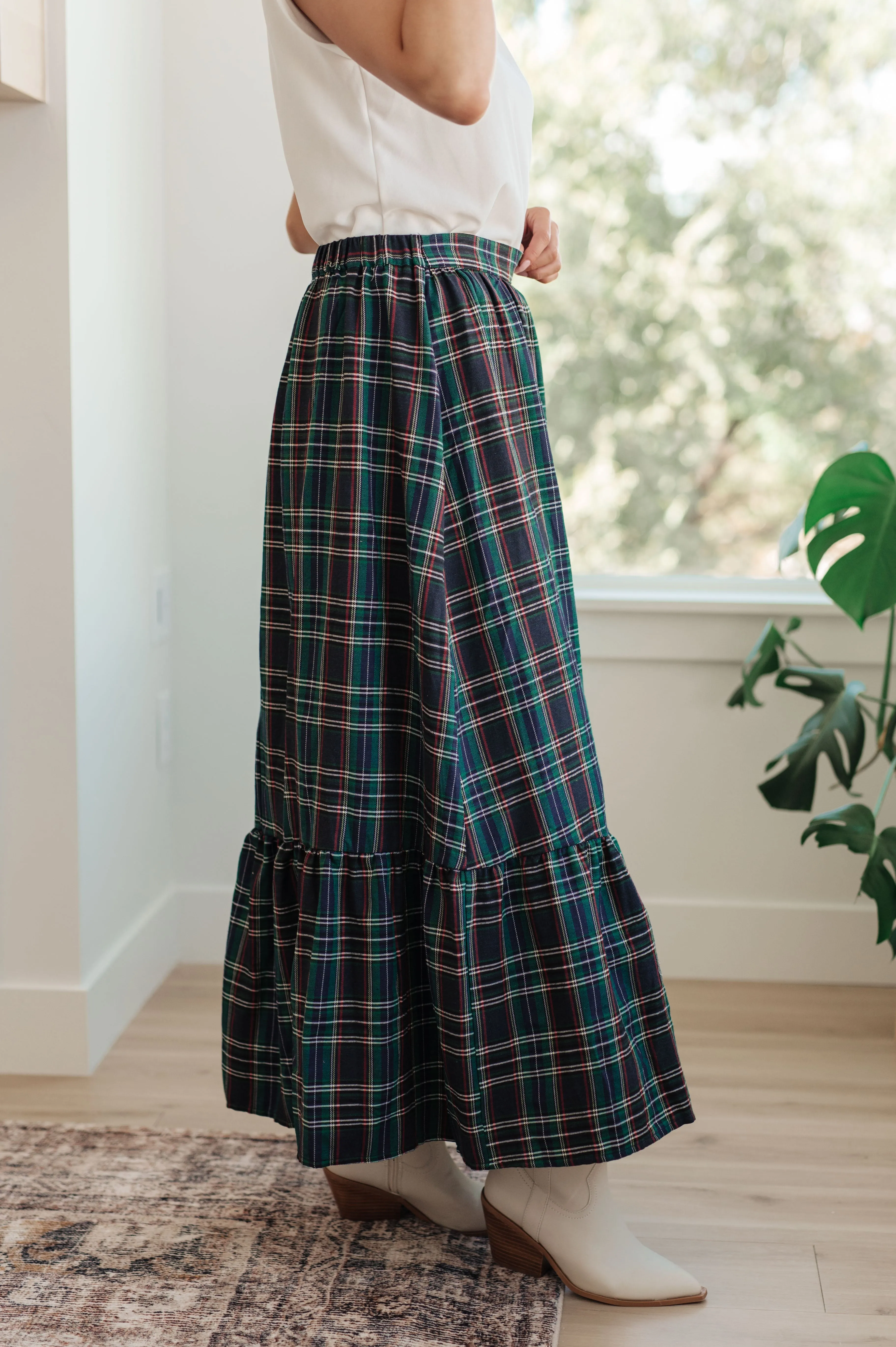 Plaid Maxi Skirt