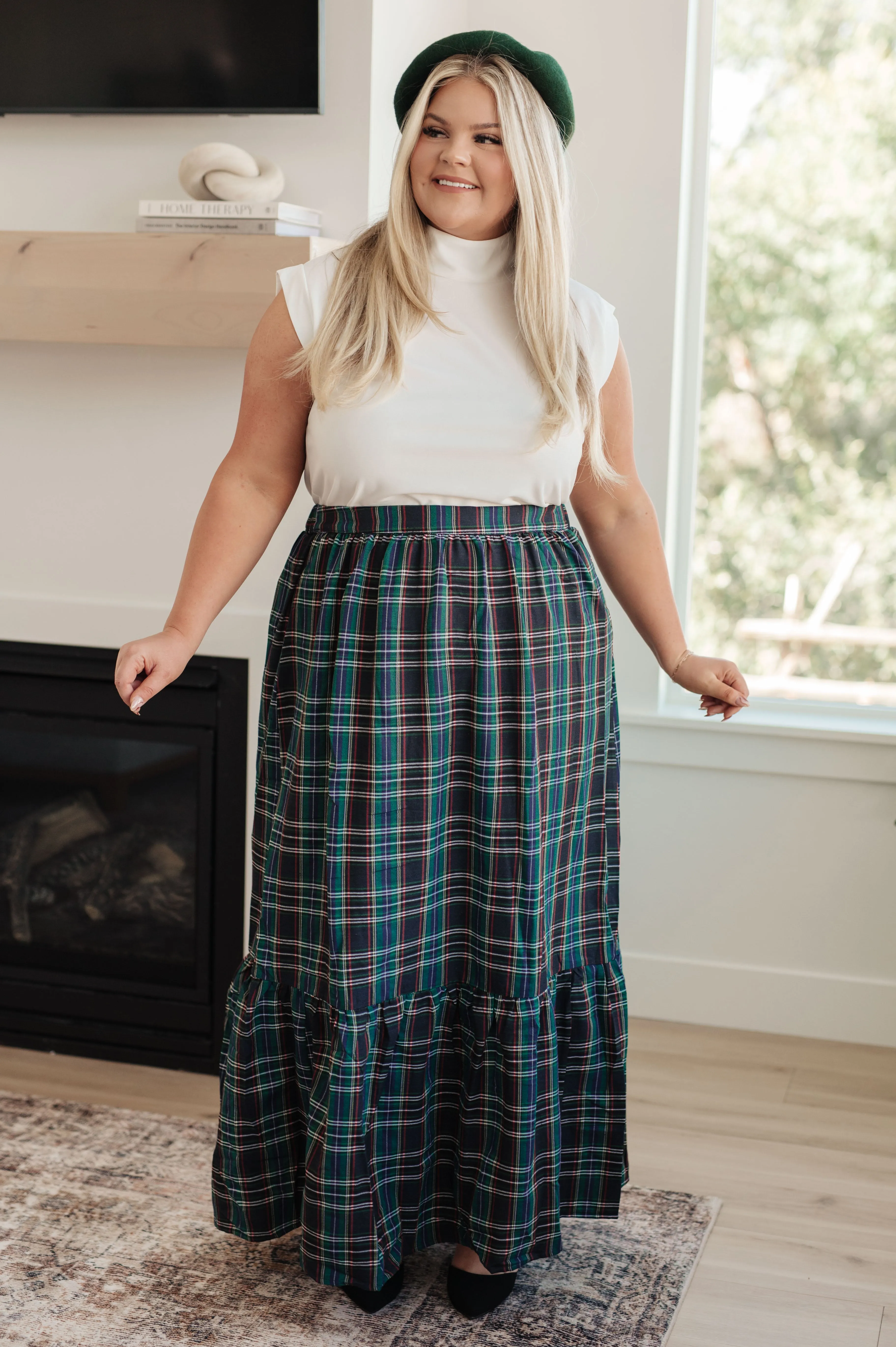 Plaid Maxi Skirt