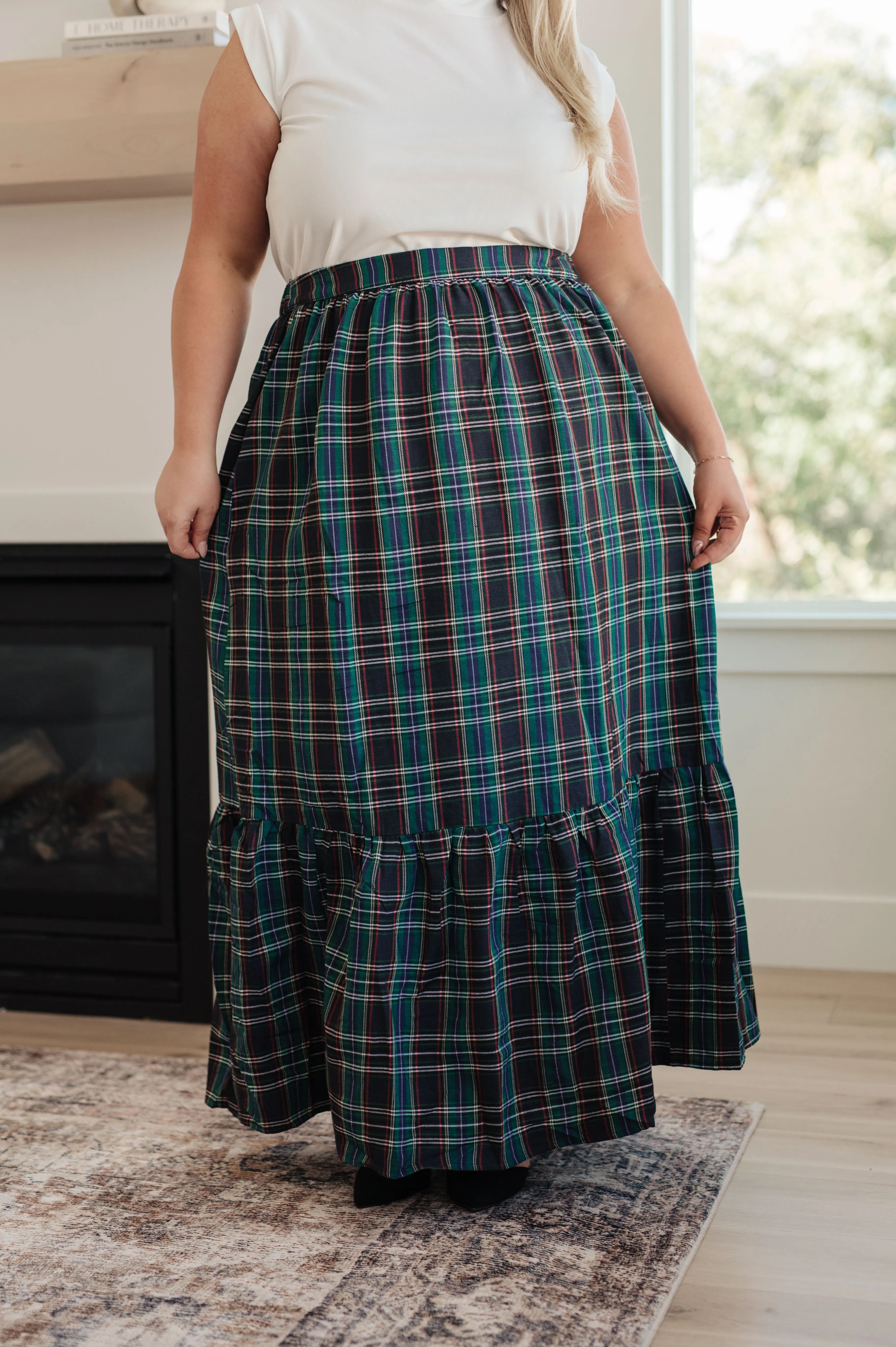 Plaid Maxi Skirt