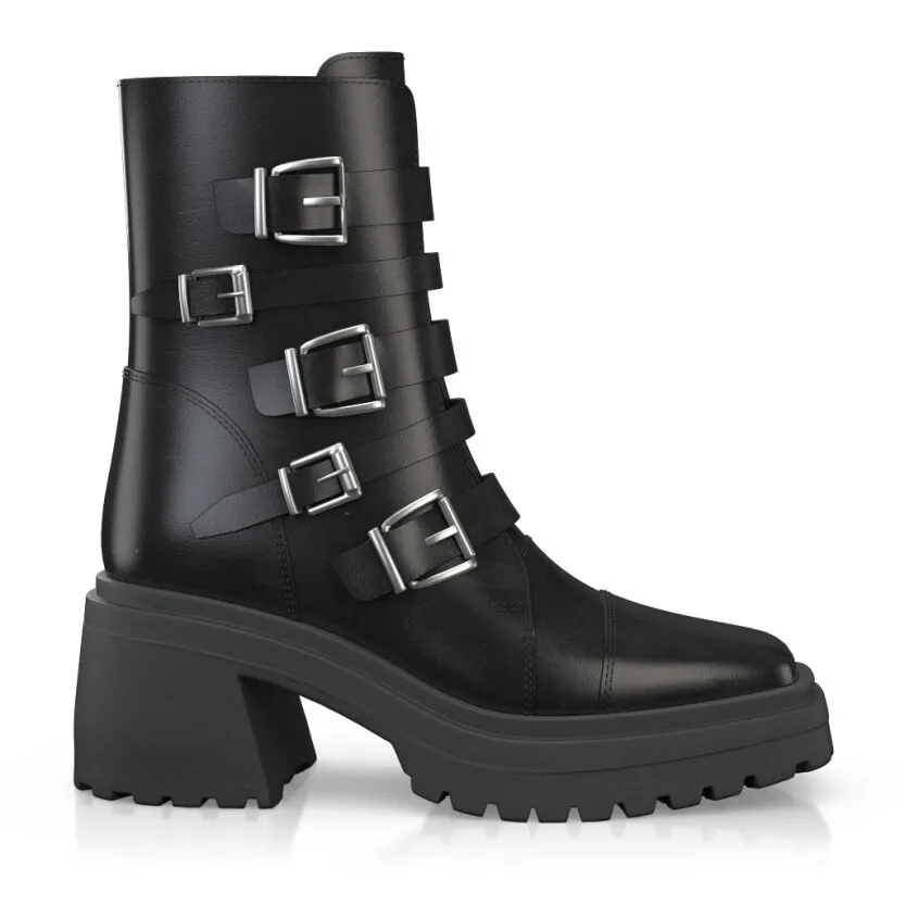 Platform Combat Ankle Boots 58864