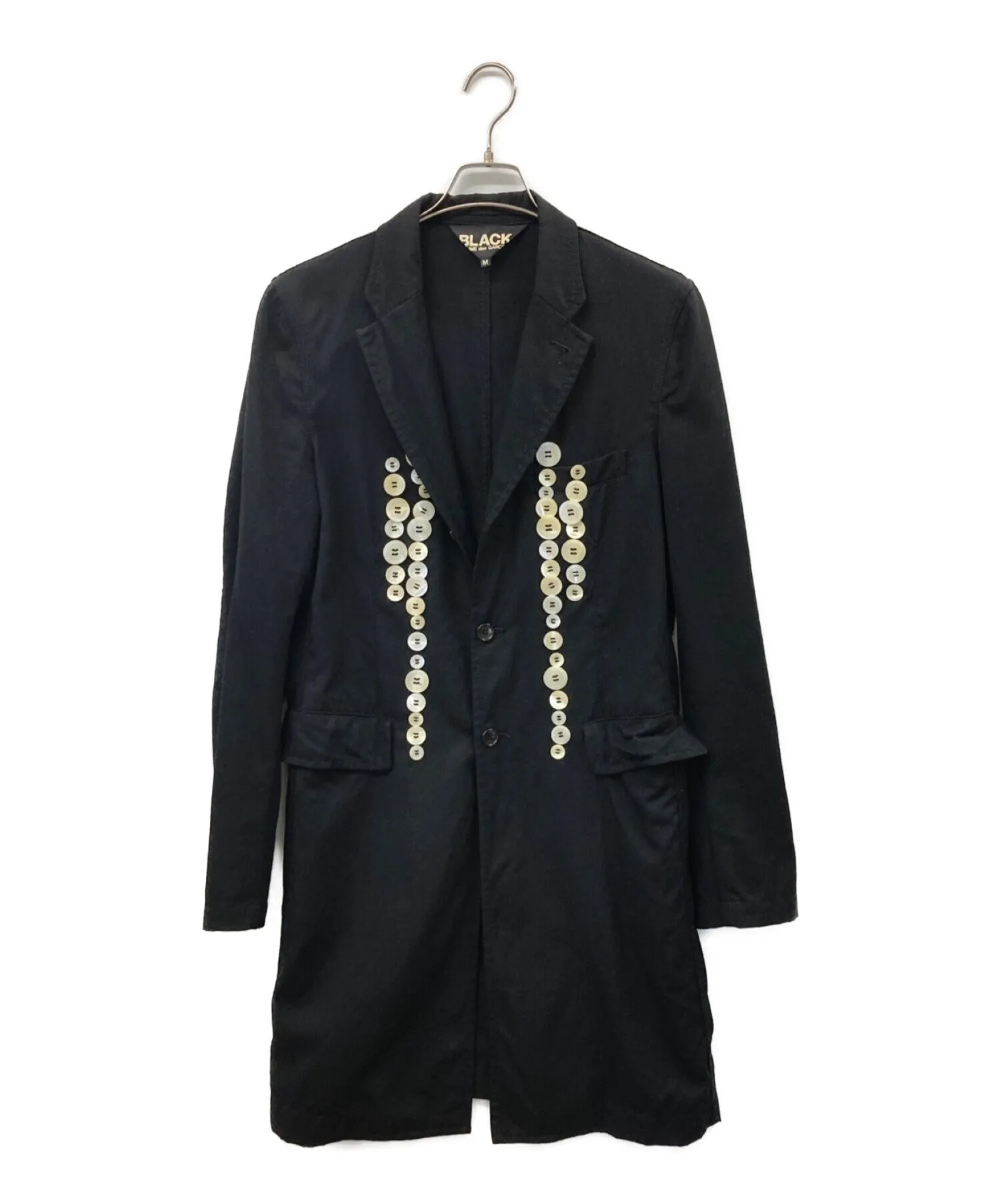 [Pre-owned] BLACK COMME des GARCONS Button Design Chester Coat 1F-J204