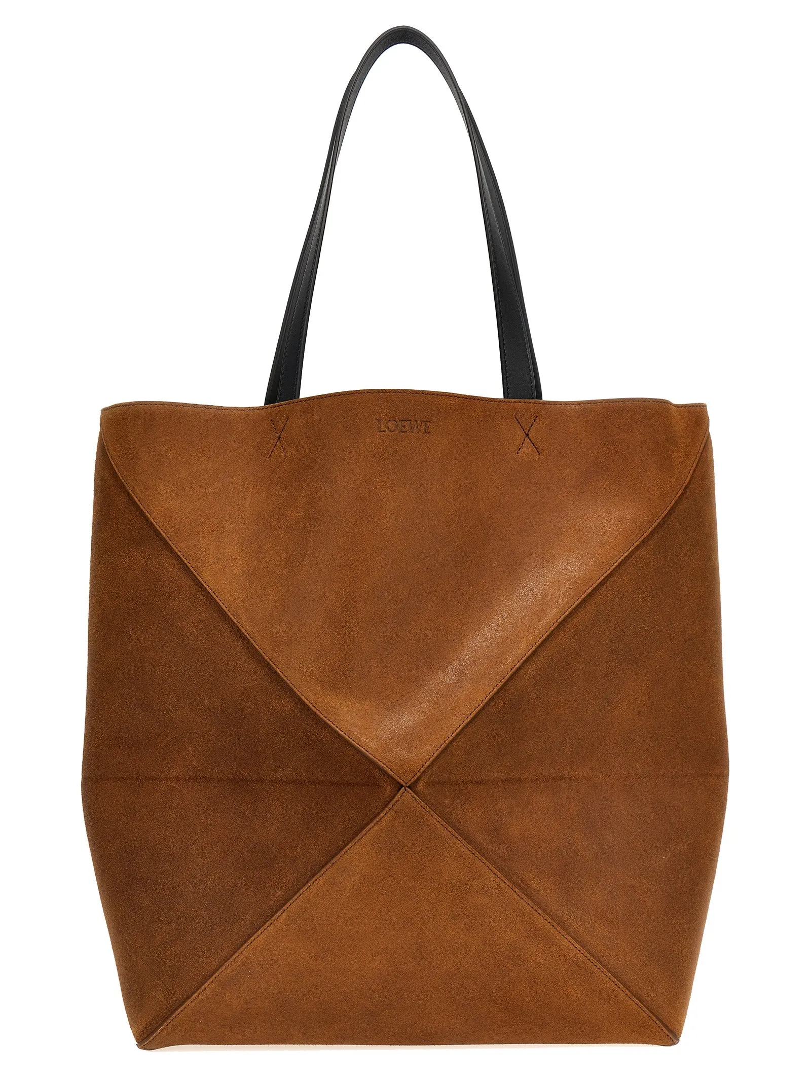 Puzzle Fold Xl Tote Bag Brown