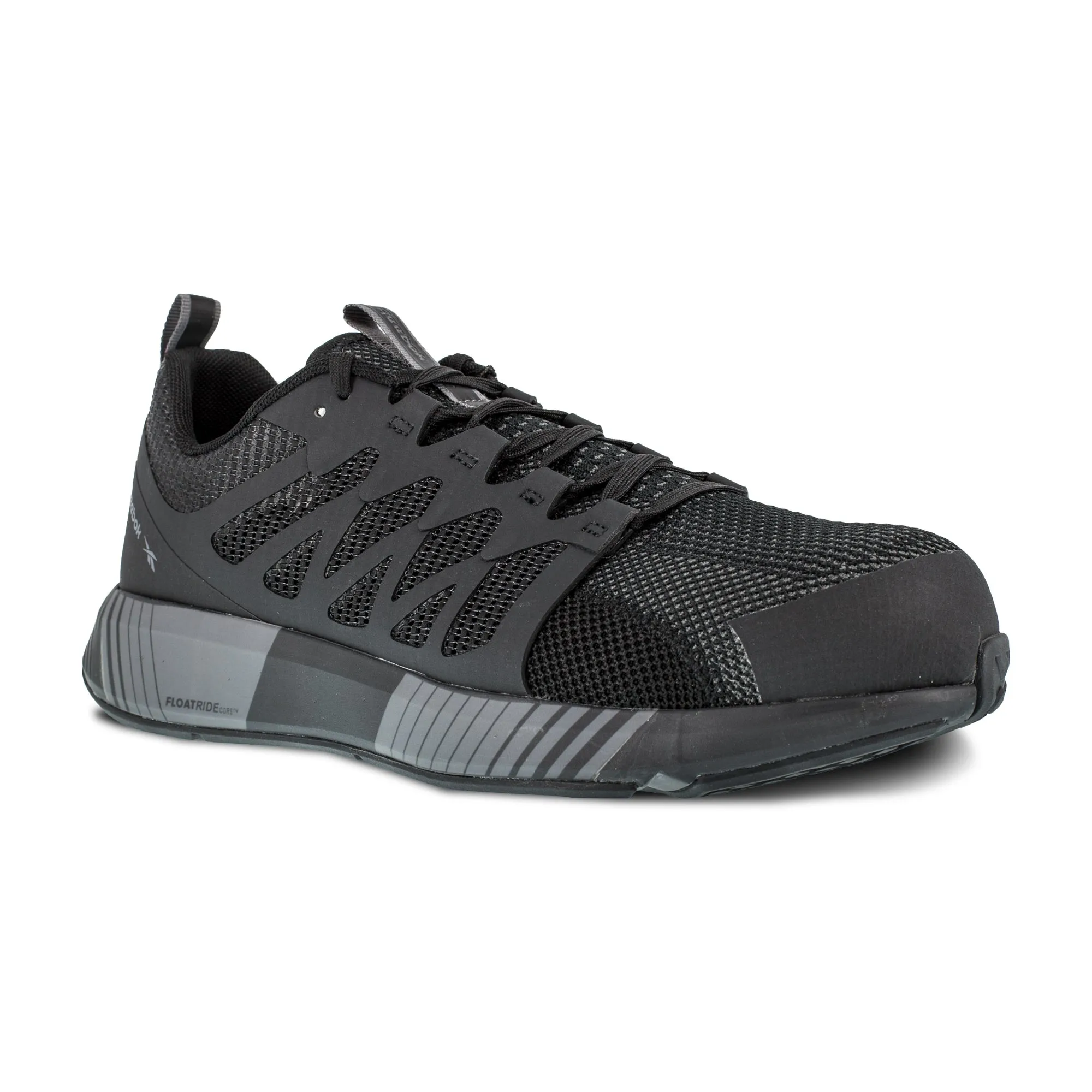 Reebok Mens Black/Grey Textile Oxfords Fusion Flexweave Work CT