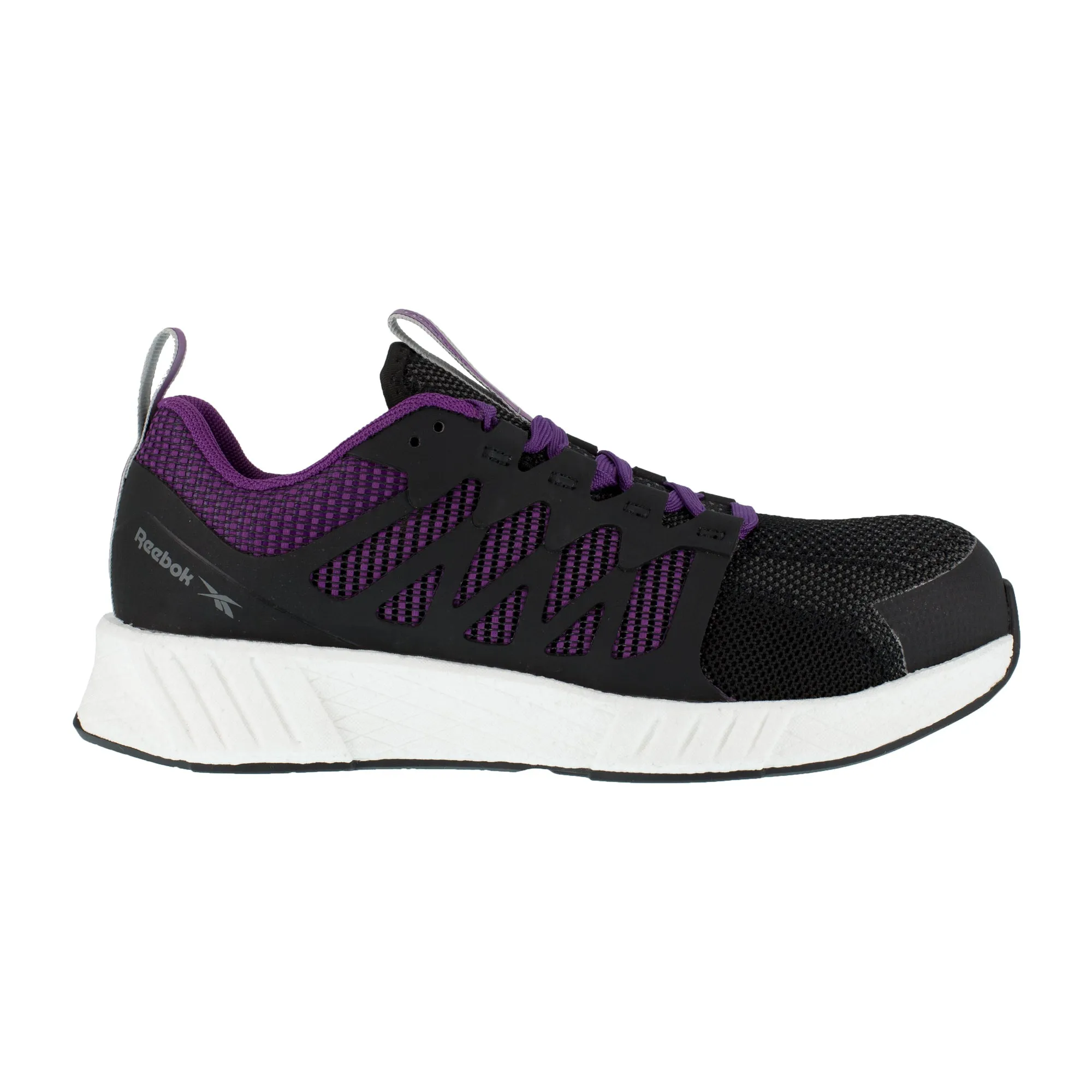 Reebok Womens Black/Purple Textile Oxfords Fusion Flexweave Work CT