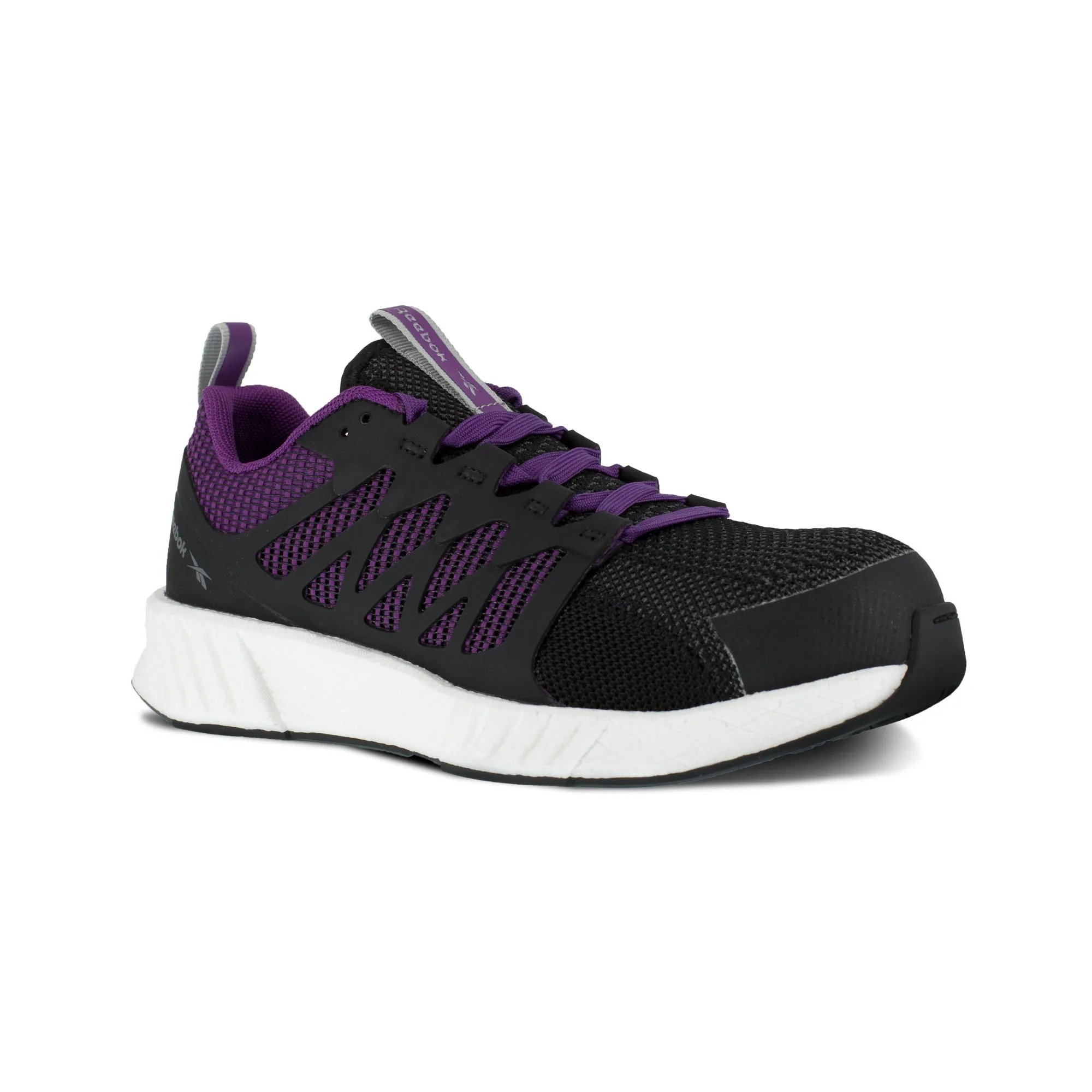 Reebok Womens Black/Purple Textile Oxfords Fusion Flexweave Work CT