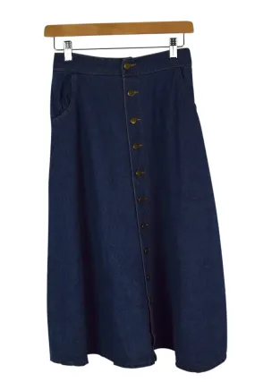 Reworked Denim Skirt