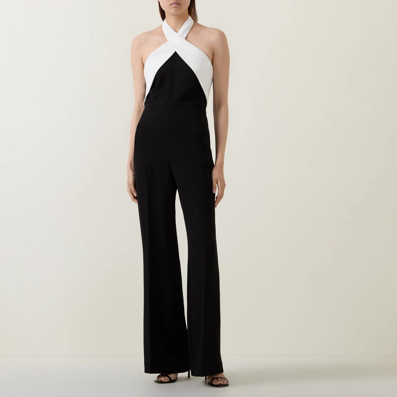 ROLAND MOURET Monochrome Jumpsuit - Black