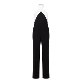 ROLAND MOURET Monochrome Jumpsuit - Black