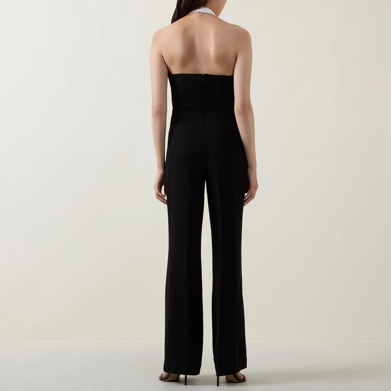 ROLAND MOURET Monochrome Jumpsuit - Black