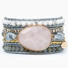 Rose Quartz Loving Wrap Bracelet