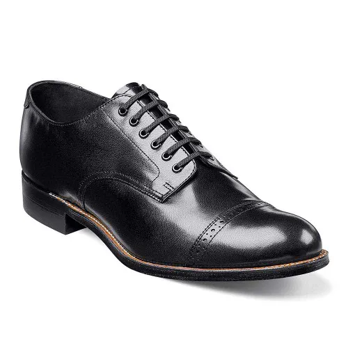 Stacy Adams Men's Madison Black Cap Toe Oxfords