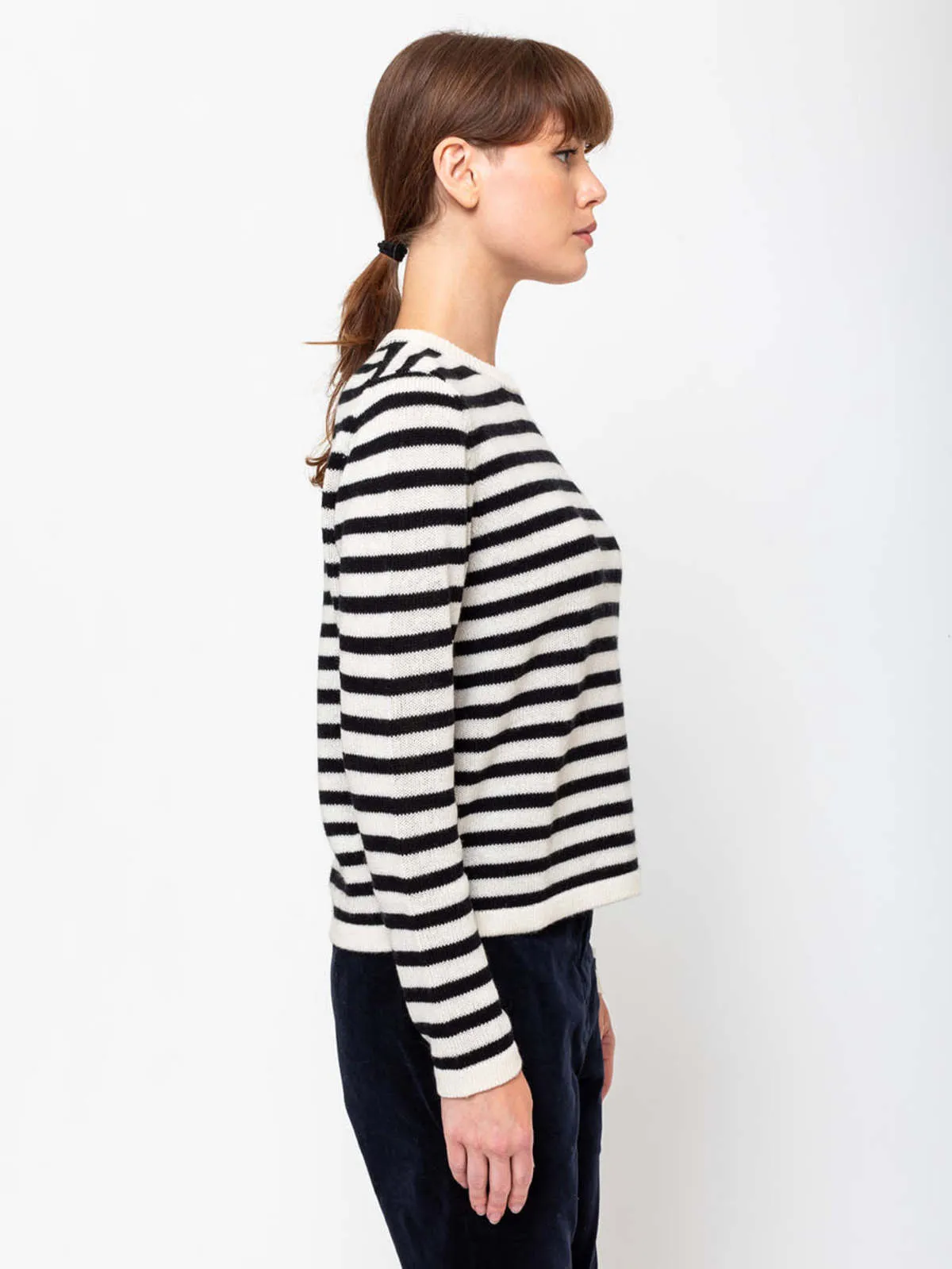 Stripe Sweater - Alabaster/Black