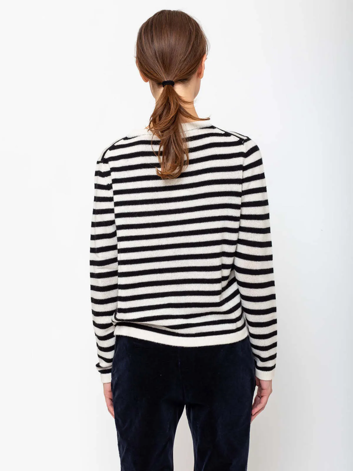 Stripe Sweater - Alabaster/Black