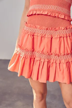 Sun Tiered Ruffle Skirt