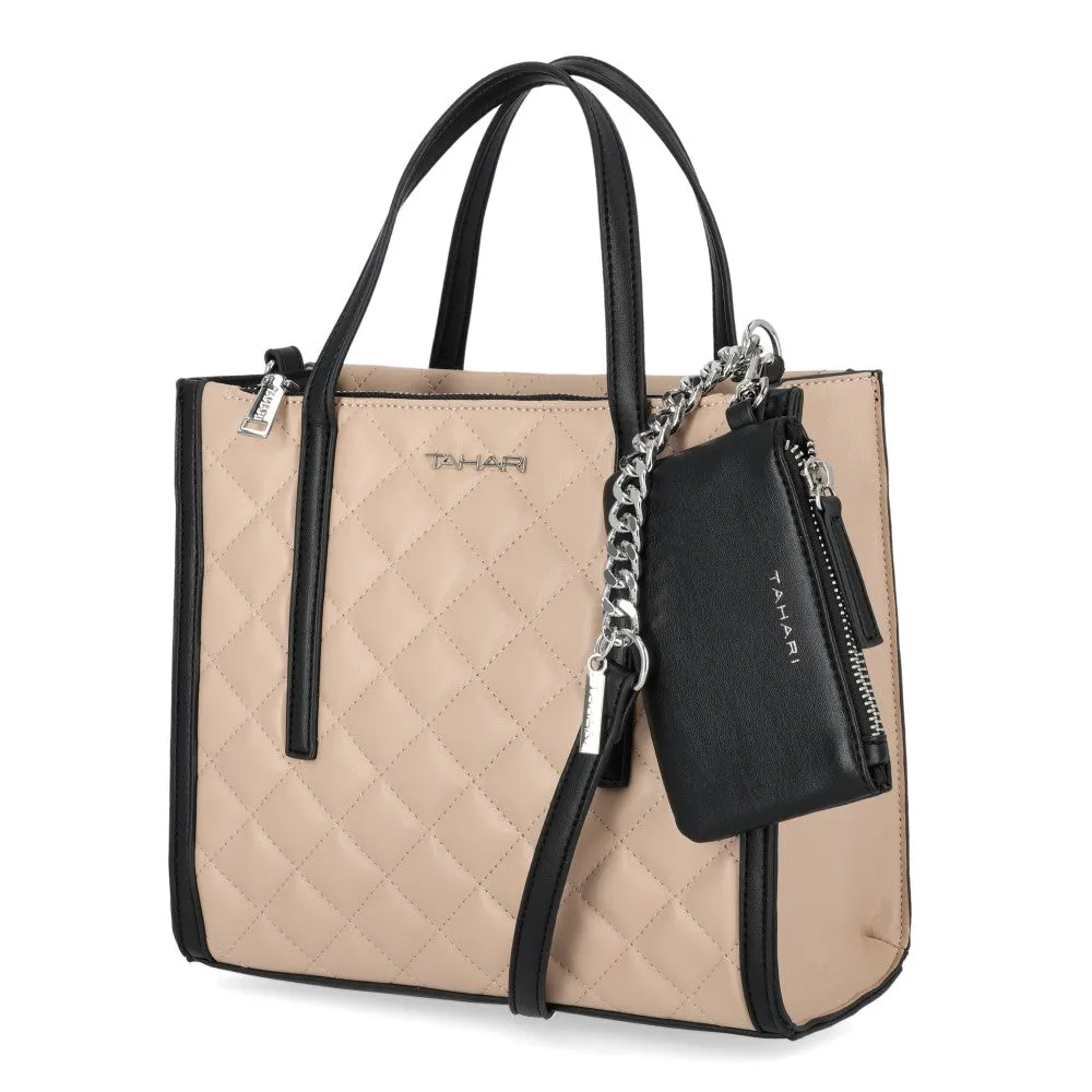 Tahari Aniston Crossbody Satchel Handbag